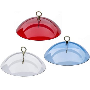 Bird Feeder Clear Protective Dome Αντισκίουρος Αδιάβροχο Κρεμαστό κάλυμμα βροχής Hummingbird Προστατευτικό κάλυμμα βροχής με γάντζους