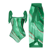 Vintage modni jednodijelni komplet kupaćih kostima s printom u boji Block Blagdanska haljina za plažu Dizajnerski kupaći kostim Ljetna odjeća za surfanje