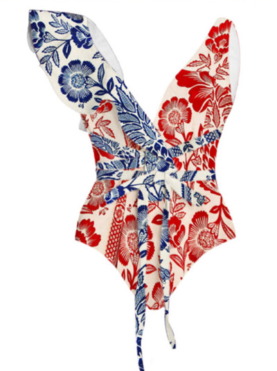 Jednodijelni kupaći kostim i haljina za plažu 2022., modni naborani bikini s printom kockica u boji, seksi kupaći kostim dubokog v na vezivanje, biquini bez leđa