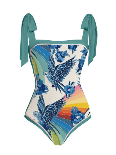 Női retro fürdőruha egyrészes ünnepi strandruha Vintage designer fürdőruha nyári szoknya szörföltözet
