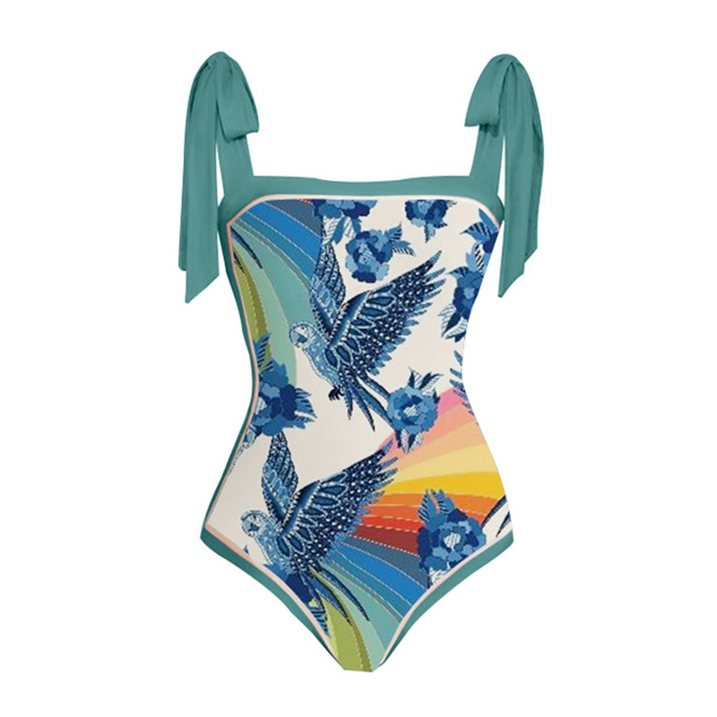 Női retro fürdőruha egyrészes ünnepi strandruha Vintage designer fürdőruha nyári szoknya szörföltözet