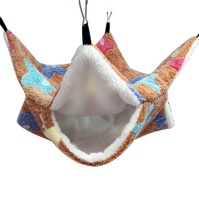 Viseća mreža za štakore Dvostruki debeli plišani topli krevet za kućicu hrčka Gnijezdo Vreća za spavanje Viseći kreveti na drvetu Zamorac Kavez za hrčka