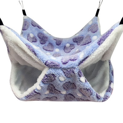 Viseća mreža za štakore Dvostruki debeli plišani topli krevet za kućicu hrčka Gnijezdo Vreća za spavanje Viseći kreveti na drvetu Zamorac Kavez za hrčka