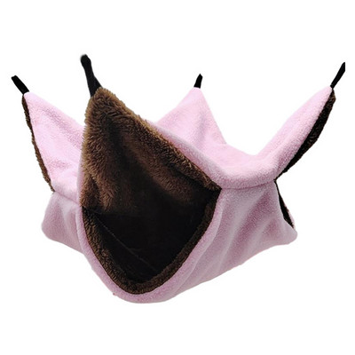 Viseća mreža za štakore Dvostruki debeli plišani topli krevet za kućicu hrčka Gnijezdo Vreća za spavanje Viseći kreveti na drvetu Zamorac Kavez za hrčka