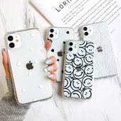 Θήκη τηλεφώνου Smile για iPhone 11 Θήκη Μαλακή θήκη για iPhone 13 14 12 Pro Max 13 Mini XR XS Max X 7 6 6S 8 Plus SE κάλυμμα σιλικόνης