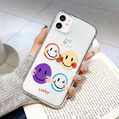 Θήκη τηλεφώνου Smile για iPhone 11 Θήκη Μαλακή θήκη για iPhone 13 14 12 Pro Max 13 Mini XR XS Max X 7 6 6S 8 Plus SE κάλυμμα σιλικόνης