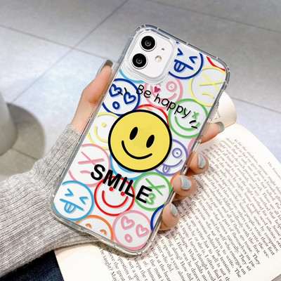 Θήκη τηλεφώνου Smile για iPhone 11 Θήκη Μαλακή θήκη για iPhone 13 14 12 Pro Max 13 Mini XR XS Max X 7 6 6S 8 Plus SE κάλυμμα σιλικόνης