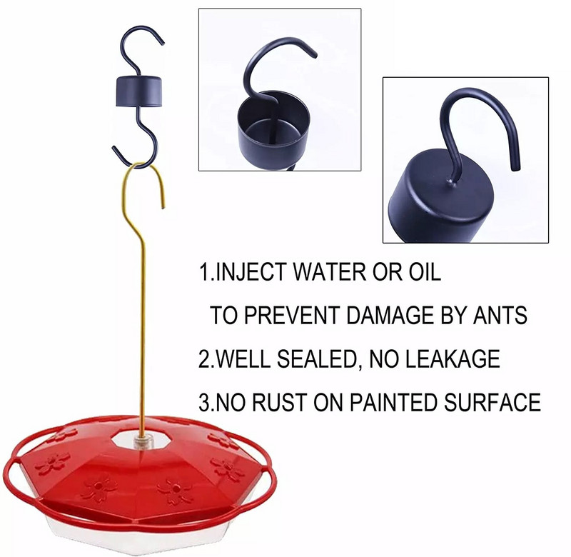 Hranilica za vodu za ptice Autentična zamka protiv mrava Kuke Oriole Nectar Hranilica za kolibri Flower Mrav Jarak Prikladno za sve zdjele za ptice