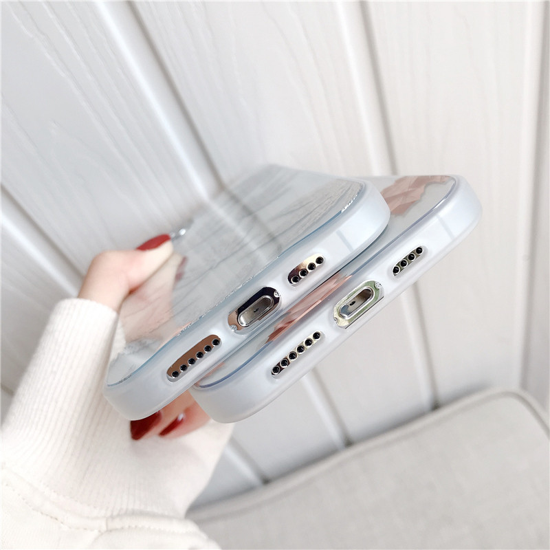 LUPWAY Husă de telefon din folie de aur vintage pentru iPhone 13 11 Pro Max 7 8 Plus 12 Pro XS Max X XR XS Max SE Copertă din frunze transparente