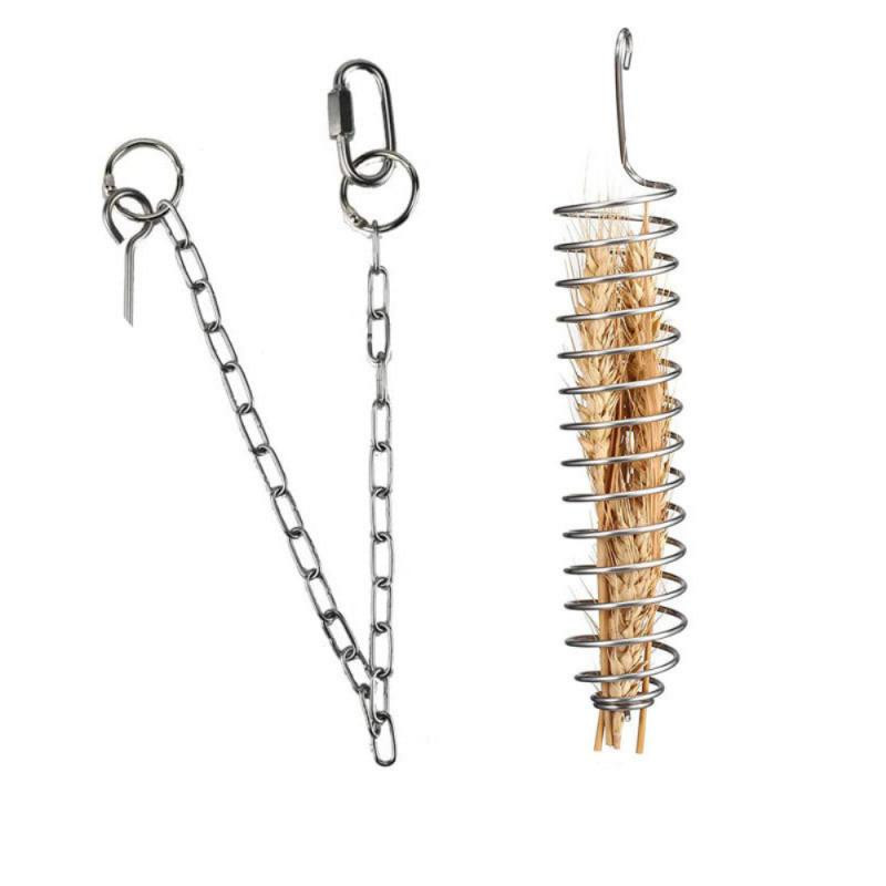 Hrana za papige od nehrđajućeg čelika Košara s voćem Igračke Uređaj za hranjenje Kavez za ptice Hranilica za papige Za vanjske vrtove Proizvod za kućne ljubimce