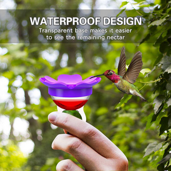 Flower Hummingbird Ring Feeders Outdoors Bird Feeders Αίθριο Παράθυρο αυλής Κήπος Πίσω αυλή Pet Bird Προμήθειες πόσιμου νερού