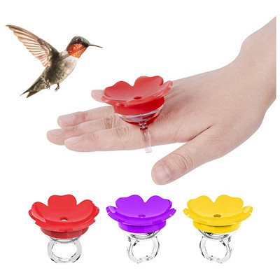 Flower Hummingbird Ring Feeders Outdoors Bird Feeders Αίθριο Παράθυρο αυλής Κήπος Πίσω αυλή Pet Bird Προμήθειες πόσιμου νερού