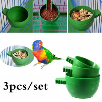 4PCS Pets Bird Feeder Drinker Clip for Bird Feeder Parrot Water Dispenser Drinking Fountains Farm Agricultural Equipment