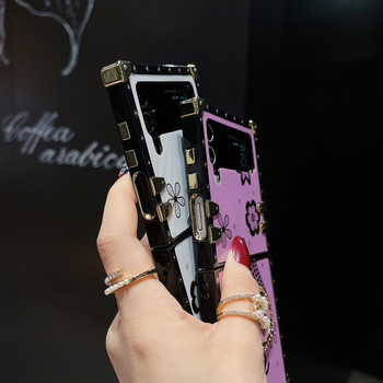 Калъф за държач за пръстени за Samsung Galaxy Z Flip 3 4 5G сгъваем капак Защитно фолио Jinsha Jade със скоба Стойка за Samsung Flip3