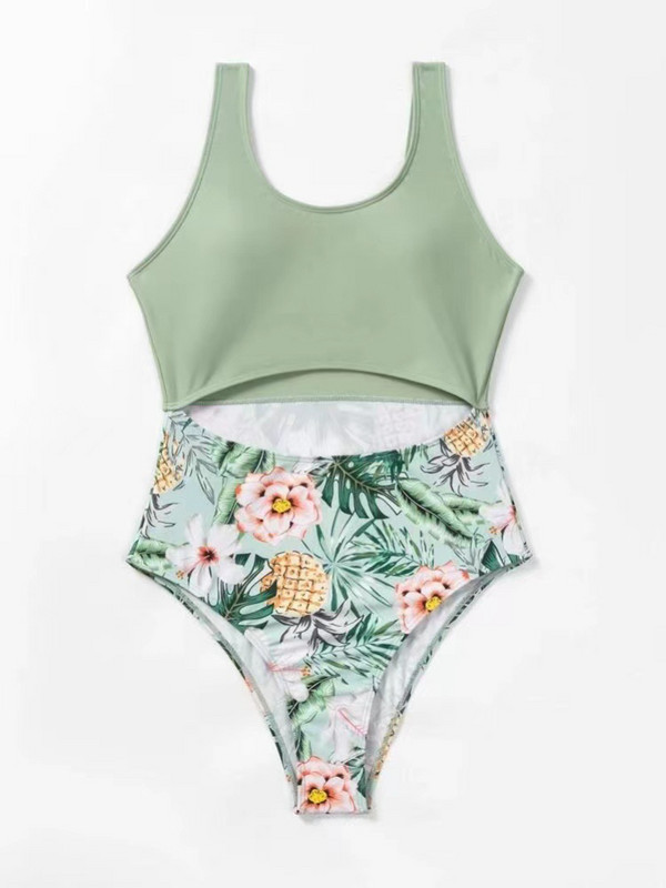 Bikiniji visokog struka s printom 2022 Push Up kupaći kostimi Ženski jednodijelni kupaći kostim Biquini Odjeća za plažu Seksi ljubičasti kupaći kostimi Ženski novo