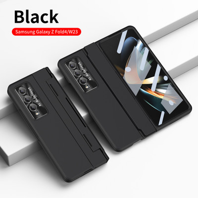 Magnetinis belaidžio įkrovimo dėklas, skirtas Samsung Galaxy Z Fold 3 4 5G Matel objektyvo apsauga su ekrano stiklo plėvelės dangteliu, skirtas sulankstyti 4