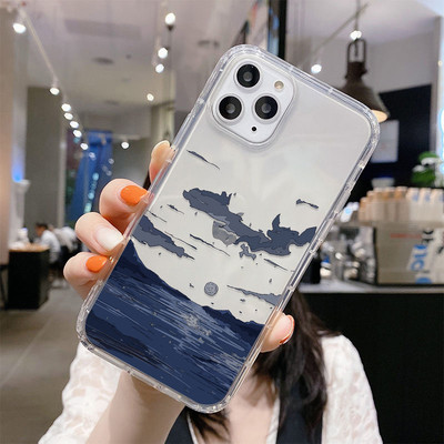 Κορεατική θήκη τηλεφώνου Sunset Scenery Funda για iPhone 13 Θήκη για iPhone 11 14 12 Pro Max XR XS Max X 7 8 Plus SE 13 Mini Soft Cover