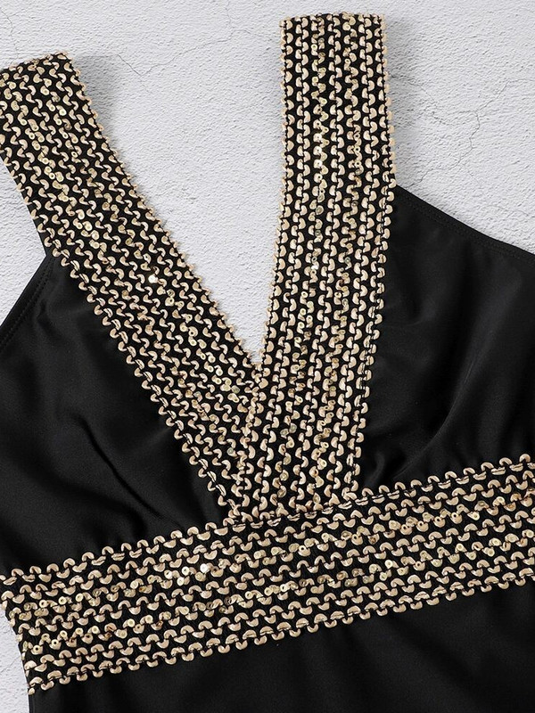 Crni jednodijelni kupaći kostim Ženski kupaći kostim s križanim kostimima Seksi visoki bodi 2022 Monokini duboki V kupaći kostim za plažu bez leđa