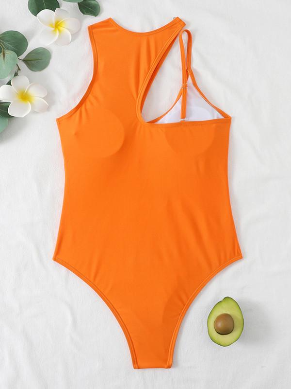 2023-as új szexi, magas nyakú női fürdőruha, egyrészes női fürdőruha, üreges kivágású fürdőruha nyári strandviselet Push Up Monokini úszó