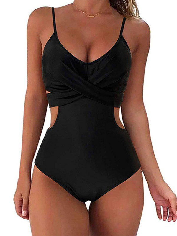 Leopard ženski kupaći kostim Jednodijelni izrezani kupaći kostim Novi seksi kupaći kostimi s križnim leđima 2023. Brazilski biquini bodi monokini