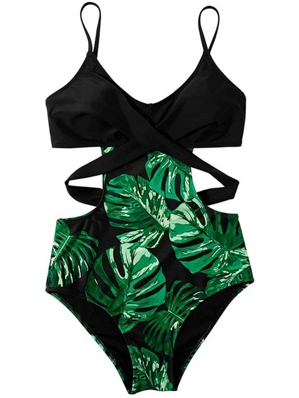 Leopard ženski kupaći kostim Jednodijelni izrezani kupaći kostim Novi seksi kupaći kostimi s križnim leđima 2023. Brazilski biquini bodi monokini