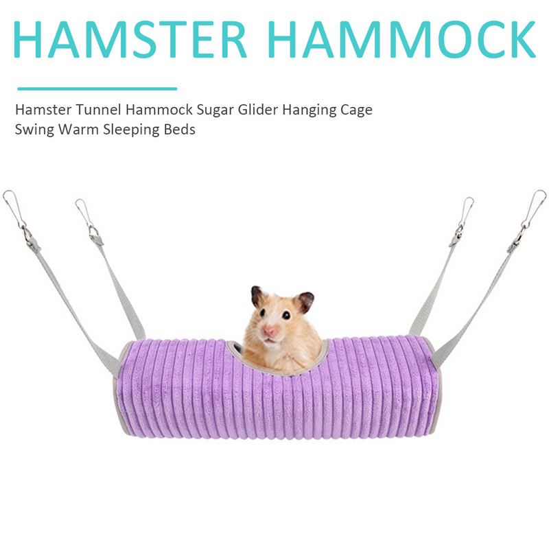 Kavez za hrčke Tunel Viseća mreža Zima Topli Štakor Male životinje Cijev za šećer Ljuljačka Spavanje Viseći krevet Gnijezdo Proizvodi za kućne ljubimce#20