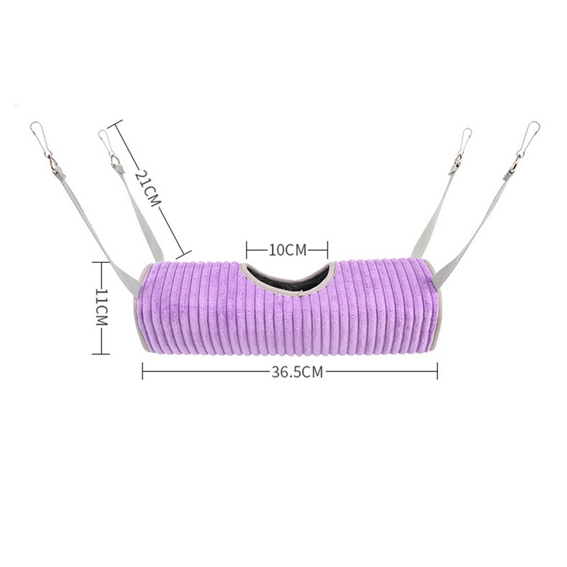 Kavez za hrčke Tunel Viseća mreža Zima Topli Štakor Male životinje Cijev za šećer Ljuljačka Spavanje Viseći krevet Gnijezdo Proizvodi za kućne ljubimce#20