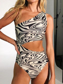 Tečno izrezani kupaći kostimi Ženski seksi jednodijelni kupaći kostim 2022. Ženski kupaći kostim na jedno rame, šuplji monokini za kupanje