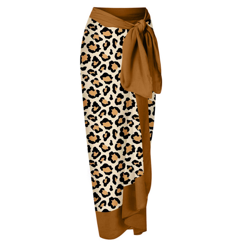 Retro ženski jednodijelni kupaći kostim Kupaći kostim za prekrivanje Retro blagdanska haljina za plažu Suknja s leopard printom Ljetna odjeća za surfanje Kupaći kostim