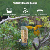 Viseća hranilica za ptice Vrt s PC cijevima Plastična automatska vanjska hranilica za ptice Hranilica za ptice Hummingbird X8S3