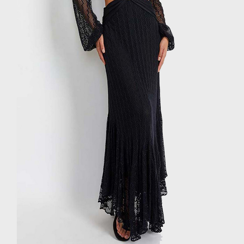 Vintage ženski kupaći kostim i suknja Jednodijelni kupaći kostim crne boje Cover Up Dizajnerski kupaći kostim Odjeća za surfanje Seksi odjeća za plažu