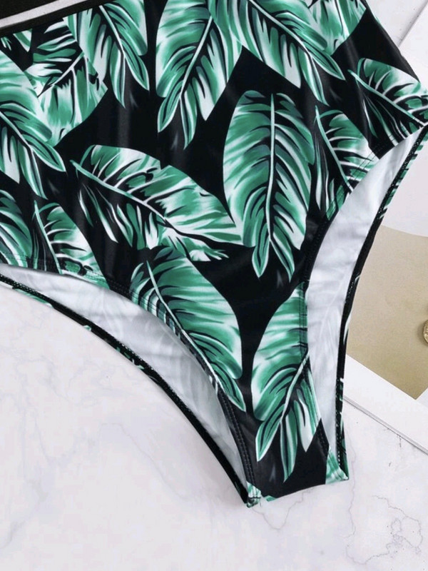 2023 Mrežasti crno zeleni kupaći kostim Jednodijelni seksi kupaći kostim Ženski kupaći kostim s printom Ženski kupaći Ljetni bodi za plažu