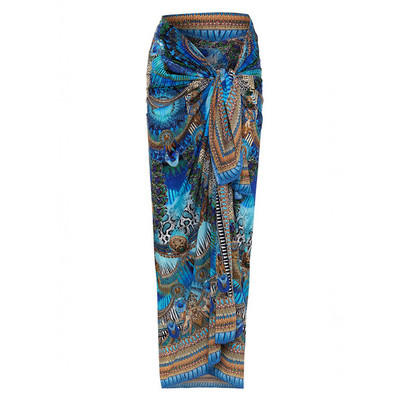 Vintage ženski jednodijelni kupaći kostim i suknja, kupaći kostim na pruge, plava ženska retro haljina za plažu, ljetna odjeća za surfanje