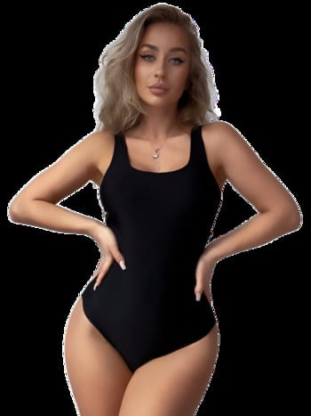 Σέξι Push Up One Piece Γυναικείο μαγιό 2023 Νέο μαύρο μαγιό Monokini Brazilian ολόσωμο γυναικείο μαγιό παραλίας