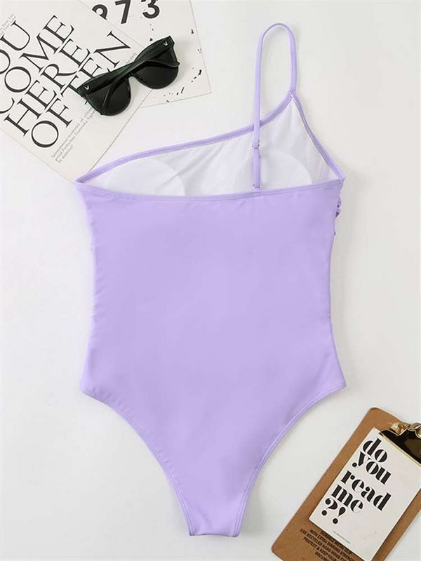 Kupaći kostim sa žicom, naramenica, seksi elastični neonski bikini s naborima, ljetni kupaći kostim na naramenice, ženski seksi kupaći kostimi