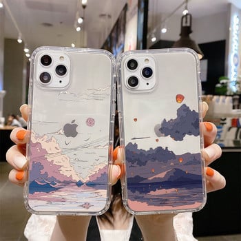 Korean Sunset Scenery Калъф за телефон за Xiaomi 12X 12 Pro Case Mi 10T Lite Redmi 10 9T 9A 9C NFC Note 8 Poco X4 M3 M4 Pro F4 Cover