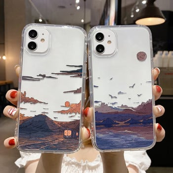 Korean Sunset Scenery Калъф за телефон за Xiaomi 12X 12 Pro Case Mi 10T Lite Redmi 10 9T 9A 9C NFC Note 8 Poco X4 M3 M4 Pro F4 Cover