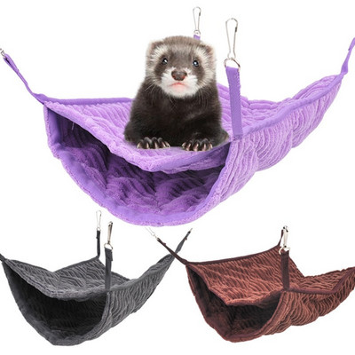 Small Animals Sugar Glider Tube Swing Κρεβάτι Φωλιά Κρεβάτι Αρουραίος Κουνάβι Παιχνίδι Κλουβί Αξεσουάρ Winter Warm Hamster Tunnel αιώρα