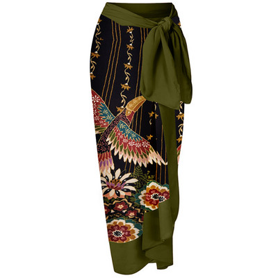 Vintage ženski jednodijelni kupaći kostim i suknja Zeleni kupaći kostim za prekrivanje Plava ženska retro haljina za plažu Ljetna odjeća za surfanje