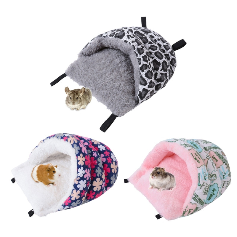 Plišana kućica za zamorce Slatki topli krevet Hrčak Viseća mreža Gnijezdo Skrovište za ježa