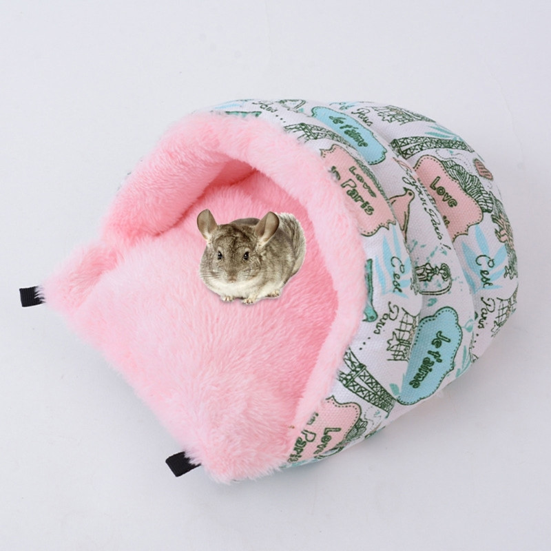 Plišana kućica za zamorce Slatki topli krevet Hrčak Viseća mreža Gnijezdo Skrovište za ježa