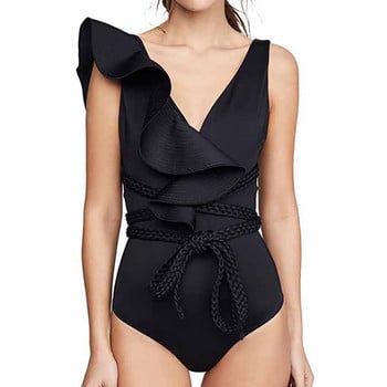 Fashion Ruffle Bikini Ολόσωμο μαγιό Deep-v Beachwear Triangle Biquini Γυναικείο μαγιό Καλοκαιρινό μαγιό μαγιό εξώπλατο