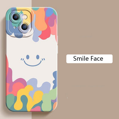 Луксозен калъф Ice Cream Smile Face за Huawei P50 Pro P40 Lite P30 P Smart 2021 Nova 10 9 5T Honor 20 30 50 70 Мек силиконов капак