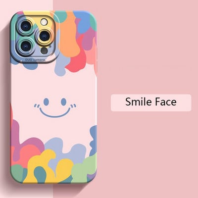 Луксозен калъф Ice Cream Smile Face за Huawei P50 Pro P40 Lite P30 P Smart 2021 Nova 10 9 5T Honor 20 30 50 70 Мек силиконов капак
