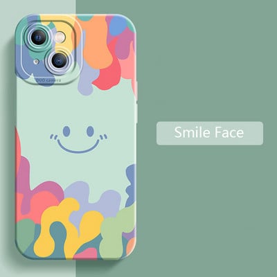 Луксозен калъф Ice Cream Smile Face за Huawei P50 Pro P40 Lite P30 P Smart 2021 Nova 10 9 5T Honor 20 30 50 70 Мек силиконов капак