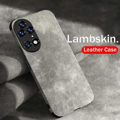 Δερμάτινη θήκη τηλεφώνου Lambskin PU για Huawei P50 Pro Lite P40 P30 Nova 10 9 5T Honor 20 30 50 9X Αντικραδασμικό ματ μαλακό υφασμάτινο κάλυμμα