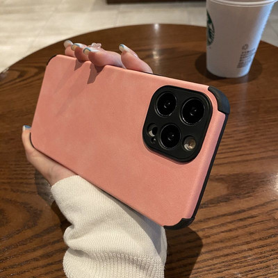 Δερμάτινη θήκη τηλεφώνου Lambskin PU για Huawei P50 Pro Lite P40 P30 Nova 10 9 5T Honor 20 30 50 9X Αντικραδασμικό ματ μαλακό υφασμάτινο κάλυμμα