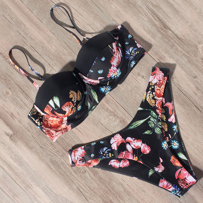 RUUHEE Leopard bikini fürdőruha, női fürdőruha, 2021 brazil bikini szett Push Up fürdőruha, női nyári strandviselet biquini