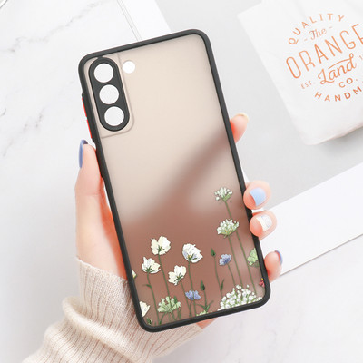 Για Samsung S22 Ultra Case Cover Samsung Galaxy S23 Ultra S 22 S21 S20 FE S10 Note 20 10 Plus S9 S8 Lavender Flowers Clear Cases