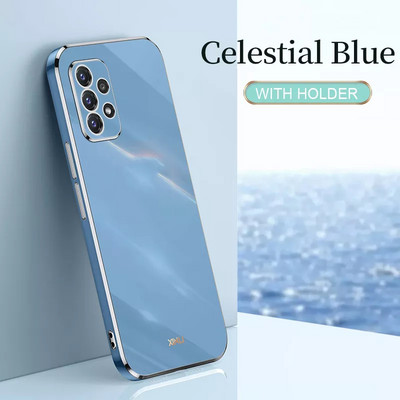 Dengiamas kvadratinis žiedo laikiklis, telefono dėklas, skirtas Samsung Galaxy S22 Ultra S21 S20 FE S10 Plus A32 A52 A72 A51 A71 silikoninis dangtelis